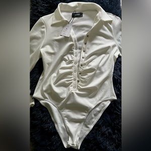 Cider white bodysuit, new with tags